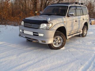 1999 Toyota Land Cruiser Prado 90 Series Рестайлинг, серый, 1700000 рублей, вид 2