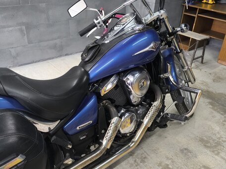 2009 Kawasaki VN900 Vulcan, синий, 550000 рублей, вид 2