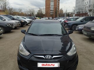 2014 Hyundai Solaris I, чёрный, 599000 рублей, вид 5