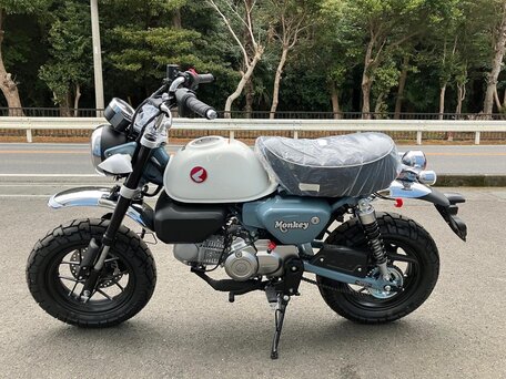 2025 Honda Z125 Monkey, голубой, 645000 рублей, вид 2