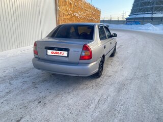 2003 Hyundai Accent ТагАЗ II, серебристый, 212000 рублей, вид 4