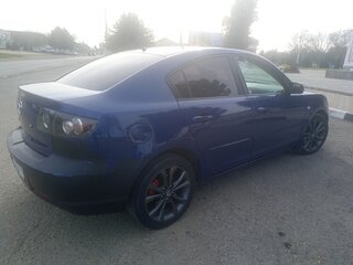 2008 Mazda 3 5-speed I (BK) Рестайлинг, синий, 600000 рублей, вид 4