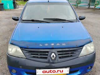 2008 Renault Logan I, синий, 130000 рублей, вид 1