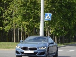 2019 BMW 8 серии Gran Coupe 840i xDrive II (G14/G15/G16), синий, 5650000 рублей, вид 3