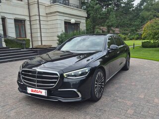 2021 Mercedes-Benz S-Класс 450 Long 4MATIC VII (W223), чёрный, 6400000 рублей, вид 2
