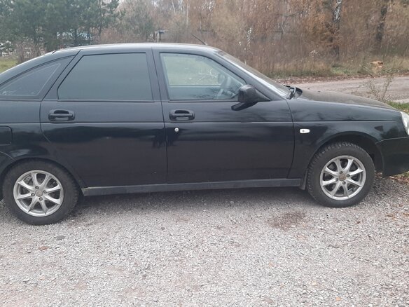 2008 Lada (ВАЗ) Priora I, чёрный, 270000 рублей - вид 5