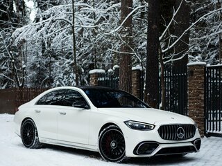 2020 Mercedes-Benz S-Класс 500 Long 4MATIC VII (W223), белый, 7500000 рублей, вид 3
