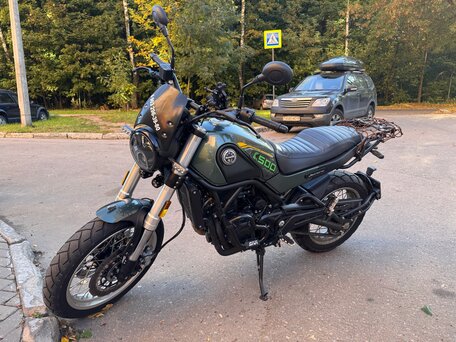 2024 Benelli Leoncino 500 Trail, зелёный, 400000 рублей, вид 3