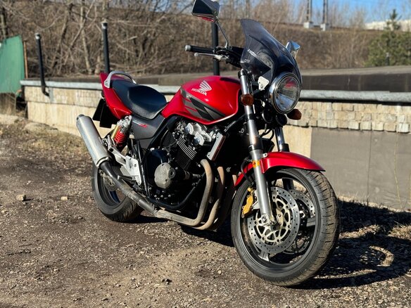 2007 Honda CB 400 Super Four, красный, 420000 рублей - вид 5