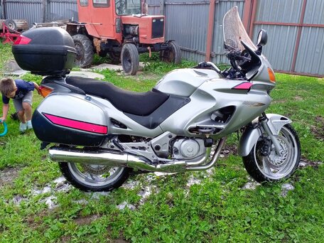 2002 Honda NT650V Deauville, серый, 390000 рублей, вид 4