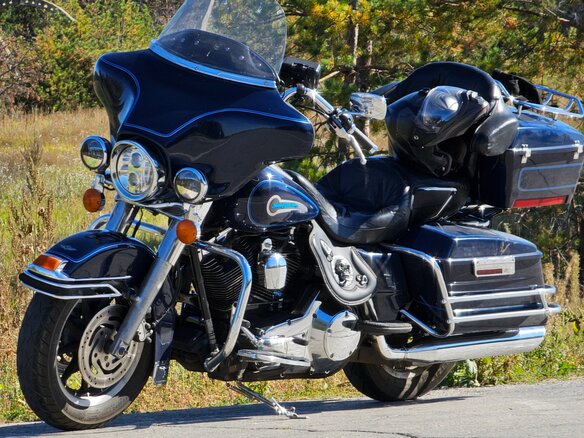 2003 Harley-Davidson Electra Glide, синий, 550000 рублей - вид 13