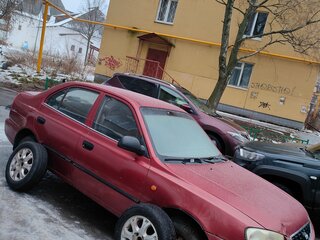 2005 Hyundai Accent ТагАЗ II, красный, 310000 рублей, вид 3