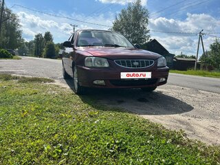 2007 Hyundai Accent ТагАЗ II, красный, 350000 рублей, вид 2
