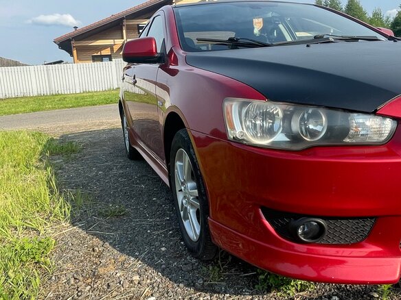 2008 Mitsubishi Lancer X, красный, 670000 рублей - вид 4