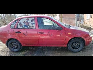 2007 Lada (ВАЗ) Kalina I, красный, 140000 рублей, вид 3