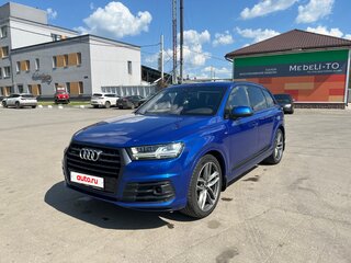 2016 Audi Q7 II (4M), синий, 3750000 рублей, вид 1