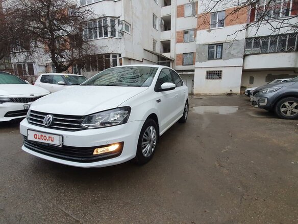 2019 Volkswagen Polo V Рестайлинг, белый, 1570000 рублей