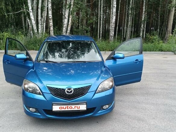 2004 Mazda 3 I (BK), синий, 780000 рублей