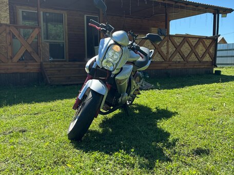 2007 Kawasaki ER-6N, серебристый, 350000 рублей, вид 1