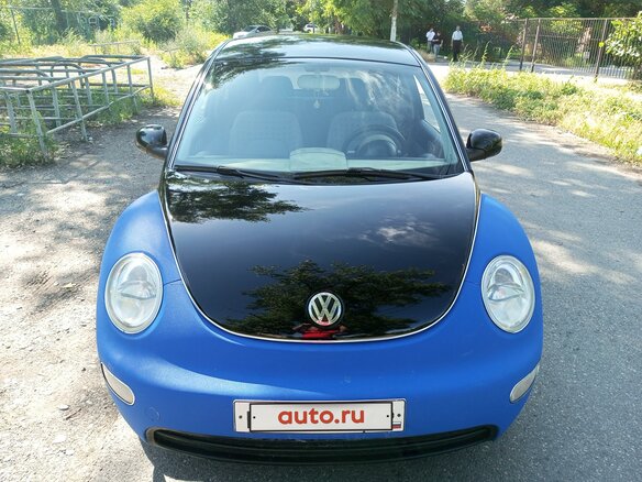 2001 Volkswagen Beetle I (A4), синий, 580000 рублей - вид 4