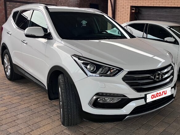 2016 Hyundai Santa Fe III Рестайлинг, белый, 2850000 рублей