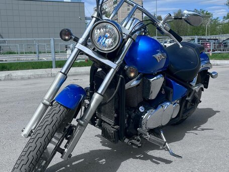 2007 Kawasaki VN900 Vulcan, синий, 370000 рублей, вид 5
