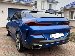2019 BMW X6 M50d III (G06), синий, 8360000 рублей, вид 4