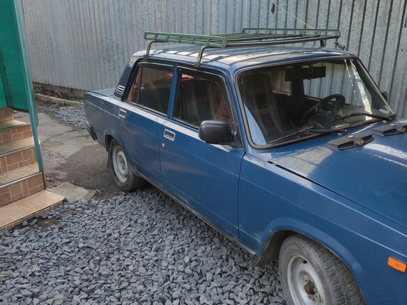 2002 Lada (ВАЗ) 2107, синий, 135000 рублей - вид 5