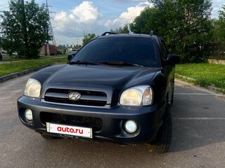 2005 Hyundai Santa Fe I, чёрный, 450000 рублей, вид 2