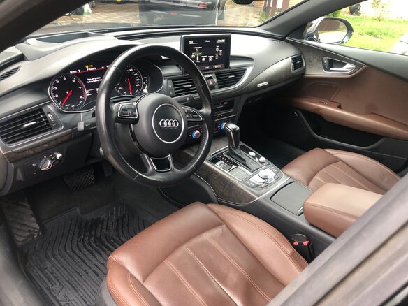 2016 Audi A7 I (4G) Рестайлинг, синий, 3150000 рублей - вид 14