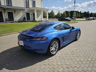 2018 Porsche Cayman III 718 (982), синий, 4890000 рублей, вид 4