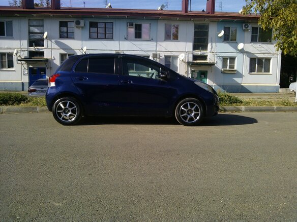 2008 Toyota Vitz II (XP90), синий, 485000 рублей - вид 1