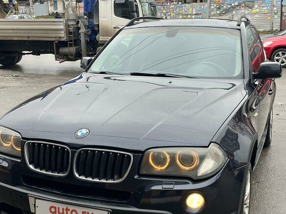 2008 BMW X3 20d I (E83) Рестайлинг, синий, 1050000 рублей - вид 3