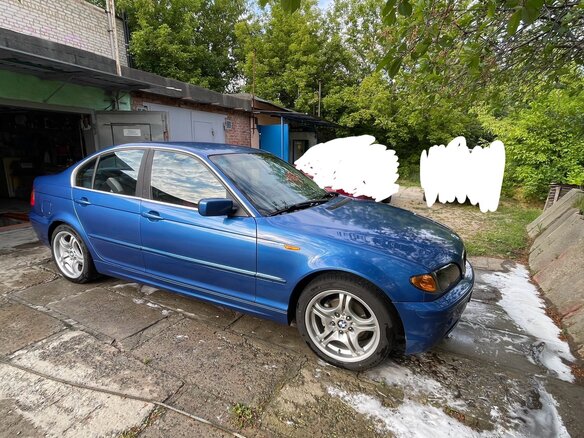 2003 BMW 3 серии 318i IV (E46) Рестайлинг, синий, 500000 рублей - вид 9
