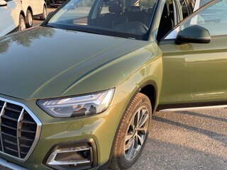2021 Audi Q5 45 TFSI II (FY) Рестайлинг, зелёный, 3950000 рублей, вид 3