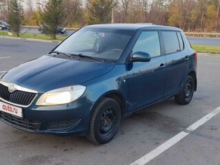 2012 Skoda Fabia II Рестайлинг, синий, 418000 рублей, вид 1