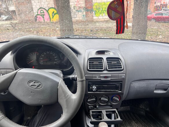 2008 Hyundai Accent ТагАЗ II, бежевый, 537000 рублей - вид 6