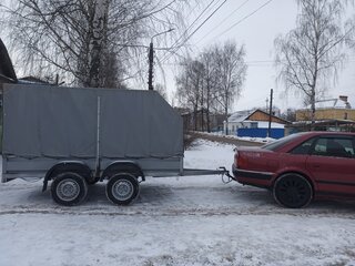1991 Audi 100 IV (C4), красный, 520000 рублей, вид 3