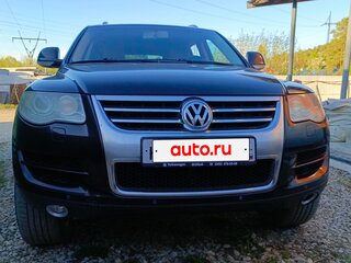 2007 Volkswagen Touareg I Рестайлинг, чёрный, 1200000 рублей, вид 1