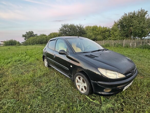 2005 Peugeot 206, чёрный - вид 2