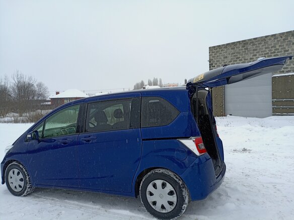 2014 Honda Freed I Рестайлинг 2, синий, 1150000 рублей - вид 5