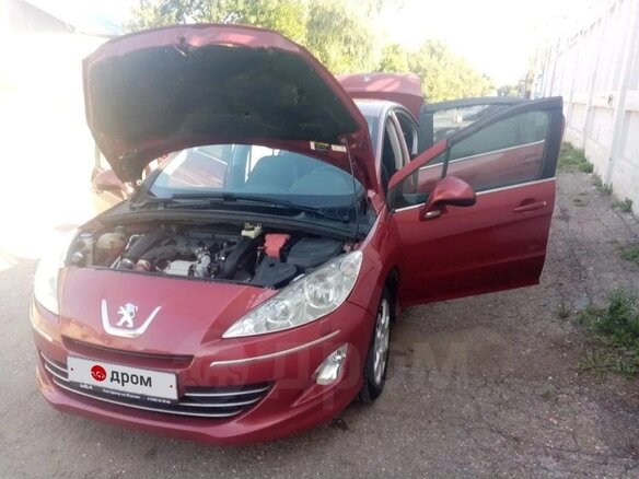 2012 Peugeot 408 I, красный, 400000 рублей - вид 7