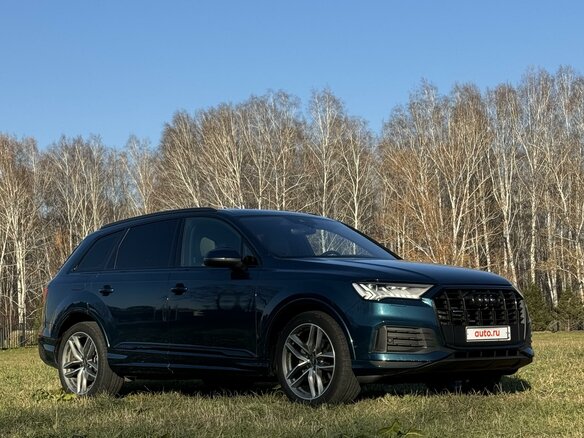2020 Audi Q7 45 TDI II (4M) Рестайлинг, синий, 7170000 рублей - вид 10