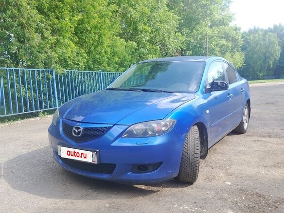 2006 Mazda 3 I (BK), синий, 300000 рублей