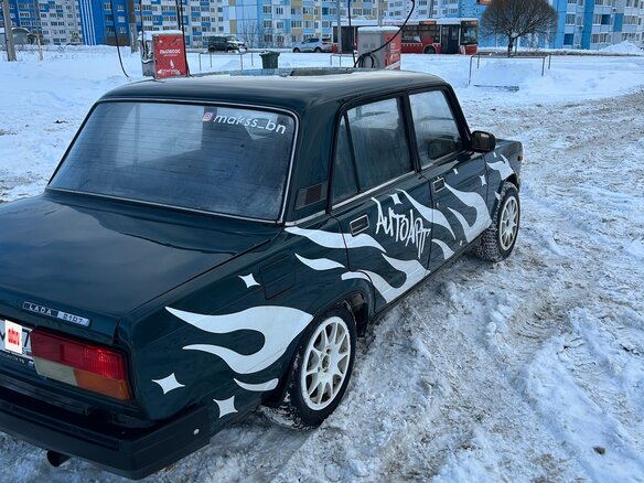 2001 Lada (ВАЗ) 2107, синий, 140000 рублей - вид 3