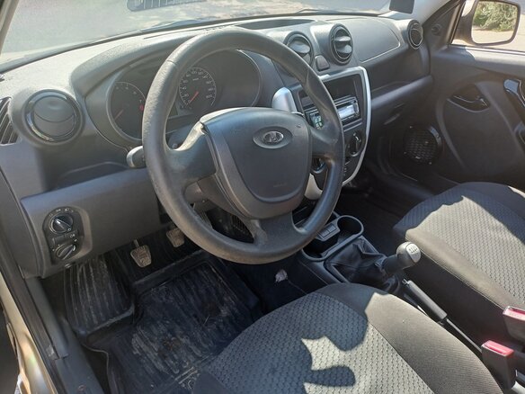 2012 Lada (ВАЗ) Granta I, бежевый, 280000 рублей - вид 6