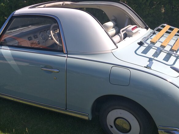 1991 Nissan Figaro, голубой, 3200000 рублей - вид 4