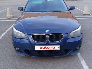 2007 BMW 5 серии 520d V (E60/E61) Рестайлинг, синий, 1100000 рублей, вид 2