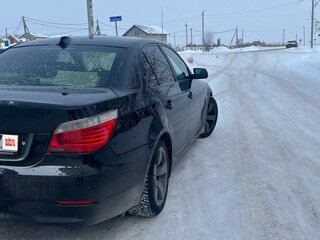 2008 BMW 5 серии 520i V (E60/E61) Рестайлинг, чёрный, 1450000 рублей, вид 5