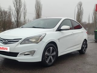 2014 Hyundai Solaris I Рестайлинг, белый, 630000 рублей, вид 4
